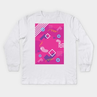 Abstract Composition 0.04 Kids Long Sleeve T-Shirt